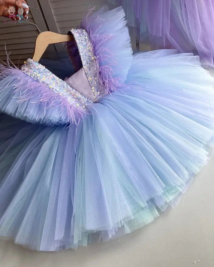 Beautiful Rainbow Tail Dress babynest